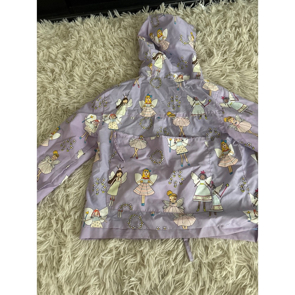 Holly &‎ Beau Girls Fairy Print Hooded Raincoat Age 2 Lavender Blue - Picture 3 of 7